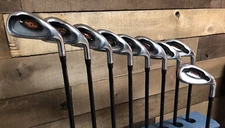 USED RH Short Men's Turbo Power Steel Plus XP-8 Iron Set #3-SW R Flex 5676-XP8T