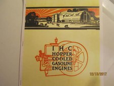 IHC International Harvester Gas Engine Catalog All sizes, hit miss, mags, pumps