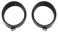 1969 Ford Mustang Headlamp Inner Bezels Pair New Dii