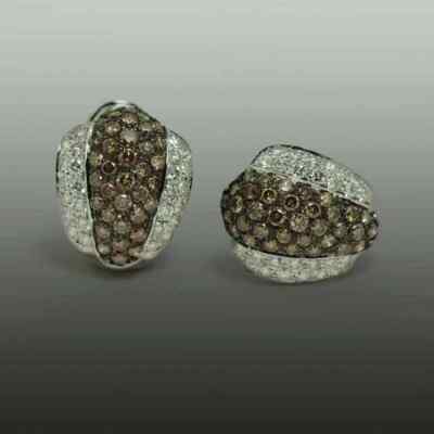 2Ct Lab Created Brown Diamond Drop & Dangle Earrings 14K Rose Gold Plated