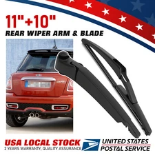 Set of 11" 10" Mute Rear Windshield Wiper Blades Fit For 2007-2015 Mini Cooper