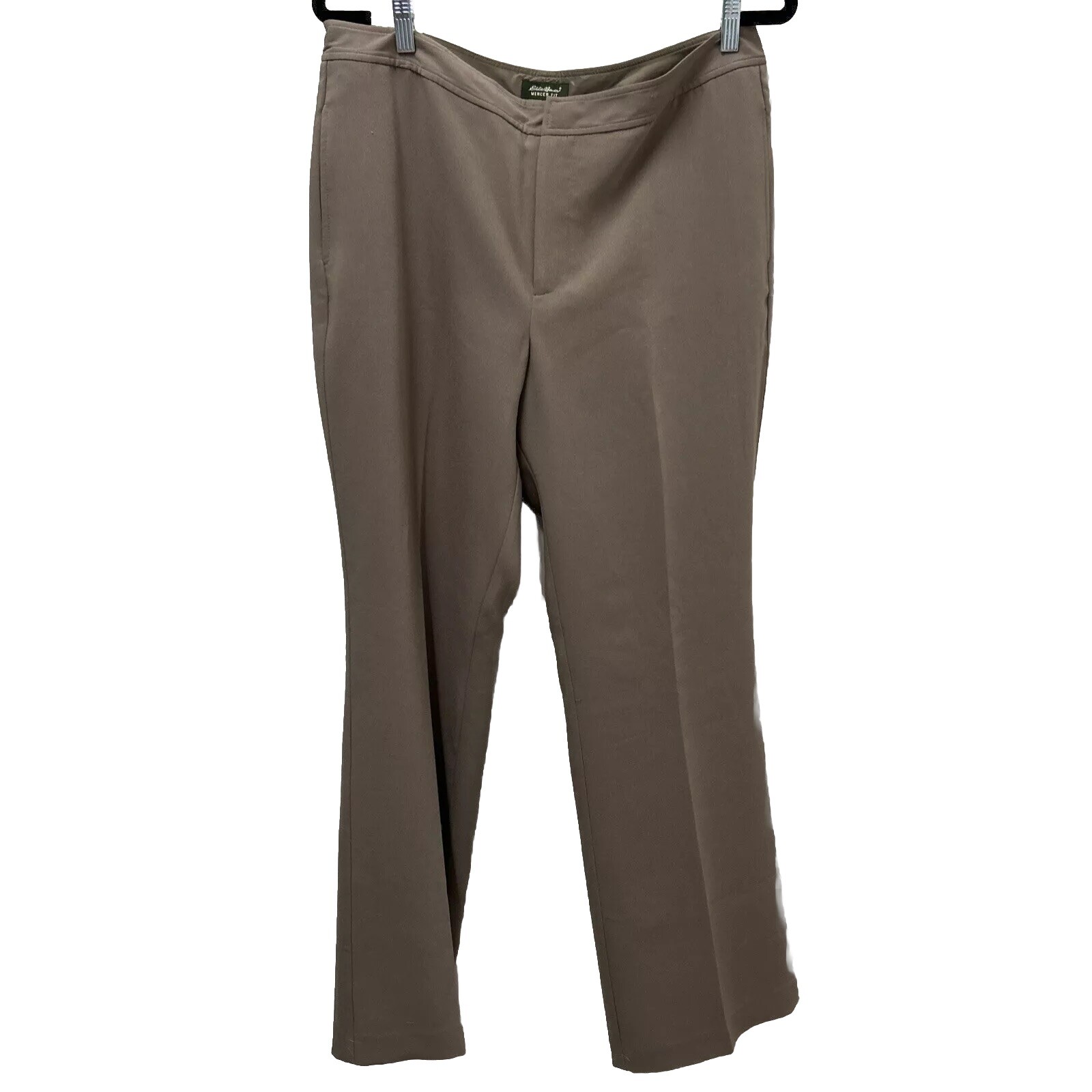 Eddie Bauer Womens Pants 14 Beige Tan Lined Mercer Fit Lined Career NWT