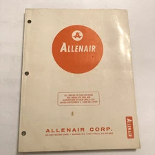 Allenair Corp Catalog Compressed Air Cylinders Valves & Controls 1969 Authentic