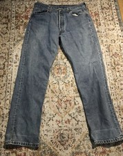 vintage 90  s levis 501 jeans denim pants usa 32  tag 34
