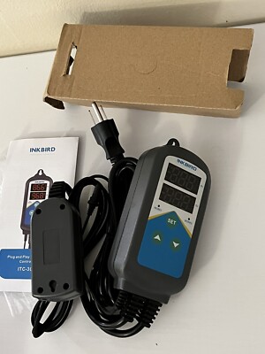 INKBIRD ITC-306T PLUG & PLAY THERMOSTAT W/TEMPERATURE PROBE & 5  CORD