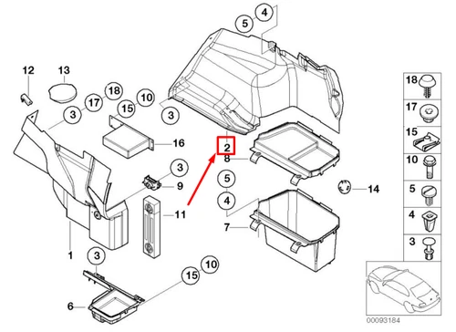NEW BMW 3 E46 REAR RIGHT TRUNK TRIM PANEL 51478204058 8204058 OEM - Picture 9 of 10