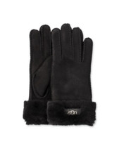 NWT New Women's UGG Turn-Cuff Sheepskin-Trimmed Shearling Leather Gloves M 