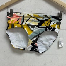 CALIA Women's High Rise Shirred V Front Swim Bottom Multi Palm  WSA23407PRT