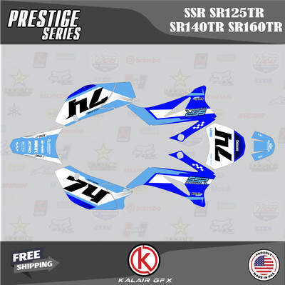 Graphics Kit for  SSR SR125TR SR140TR SR160TR  Prestige - BLUE
