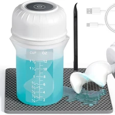 Auto Resin Mixer Easy Clean Epoxy Mixer with Silicone Paddle Mixing Cup Minimum