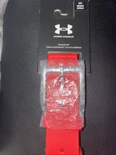 UNDER ARMOUR BASEBALL BELT Red Size 42 Softball Brand New Men  s adjustable