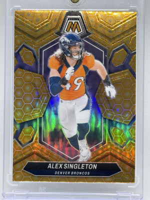 2024 Panini Mosaic #69 Alex Singleton Honeycomb SSP Case Hit Denver Broncos