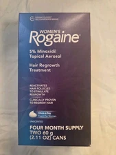 ROGAINE Womens 5% Minoxidil Hair Regrowth Topical 4 Month Foam 12.2026+