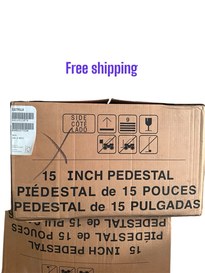 Electrolux - Pedestal para lavadora/secadora con cajón de almacenamiento - Blanco EPWD257UIWO Foto 3 de 4