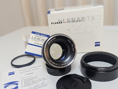 [Top Mint in Box w/Hood] Carl Zeiss Planar T* 50mm f/1.4 ZF Nikon F Japan 314