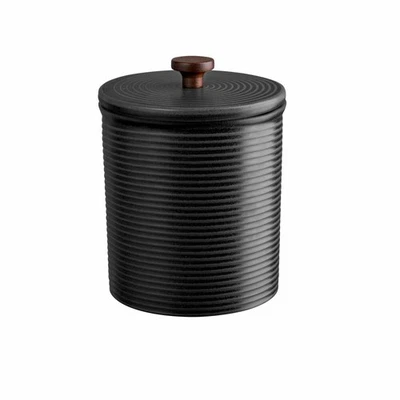 ASA Vorratsdose kitchen art Aufbewahrungsdose Keramik schwarz 13.5 cm rund Dose - Bild 1 von 2