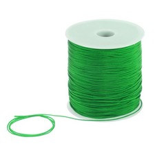 1mm Nylon Satin Cord 305 Yards Bracelet String Beading Thread, Yellow Green