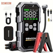 1000A Car Jump Starter With Air Compressors  Battery Booster 26800mah Power Bank