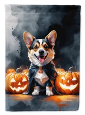 Corgi Puppy Halloween Flag Garden Size DAC8412GF