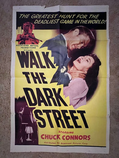 Walk the Dark Street 1956 Locandina Film 27x41 Chuck Connors Don Ross Film Noir