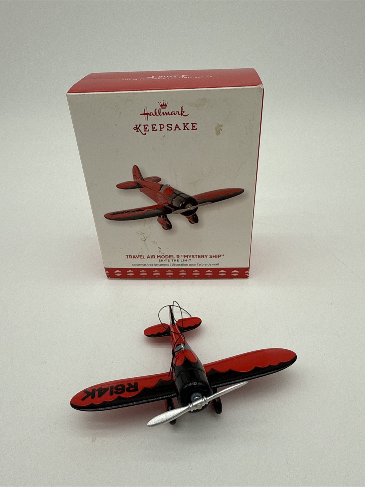 Hallmark Keepsake Travel Air Model R Mystery Ship Airplane Ornament