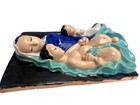 Antique Art, Deco Austria Wall Plaque Madonna & Child Religion Ceramic 9”x11” — photo 7
