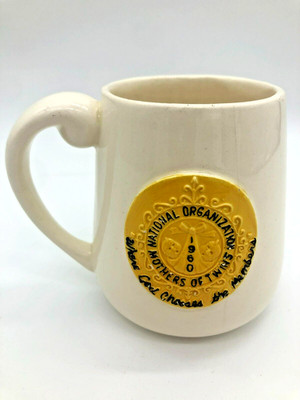 Extremely Rare Vintage 1960's Mothers Of Twins National Organization Ceramic Mug