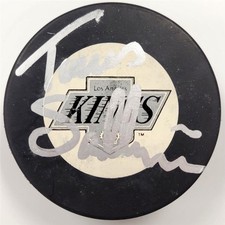 Tomas Sandstrom signed Los Angeles Kings Puck autograph ~ Beckett BAS