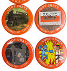 Loot Crate Orange Pin Button Lot of 16 — photo 5