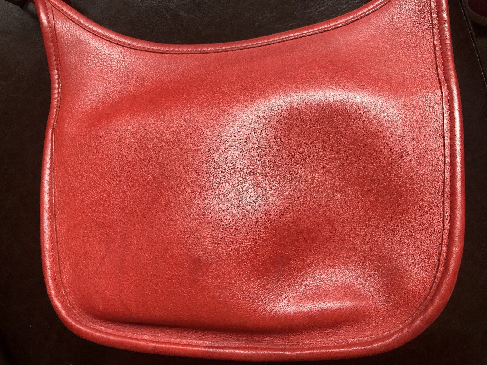 Vintage Coach 9950 Janice Red Leather Crossbody Bag Silver Hardware Costa Rica image 7