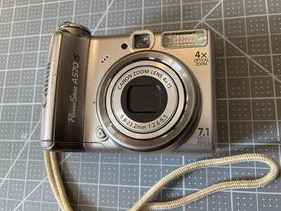 Canon PowerShot A570 IS Silver 7.1MP 4X Optical Zoom Compact