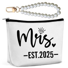 Cyntan Mrs Makeup Bag Bridal Shower Engagement Wedding Bachelorette Gift
