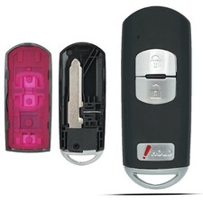 SUPALAND Key Fob Shell Case Replacement Fits for Mazda 3 5 CX3 CX5 CX7 CX9