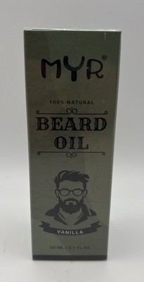 MYR  Natural Beard Oil Fragrance Free 2.1 Fl Oz 100% Natural Exp 7/27 New