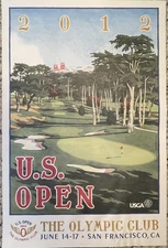 U.S. Open The Olympic Club USGA Golf Official 24"x36" Poster 2012  San Francisco