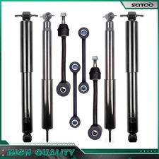 For Jeep Wrangler 1997-2006 Front Rear Shocks & Sway Bar Links 8pcs