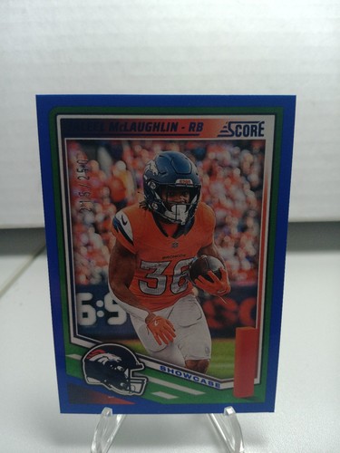 2025 Panini Score Blue Showcase/250 Jaleel Mclaughlin Card #54