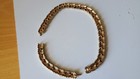 Vintage Nina Ricci Signed Gold Silver Tone 18" Link Choker Necklace needs repair — photo 5