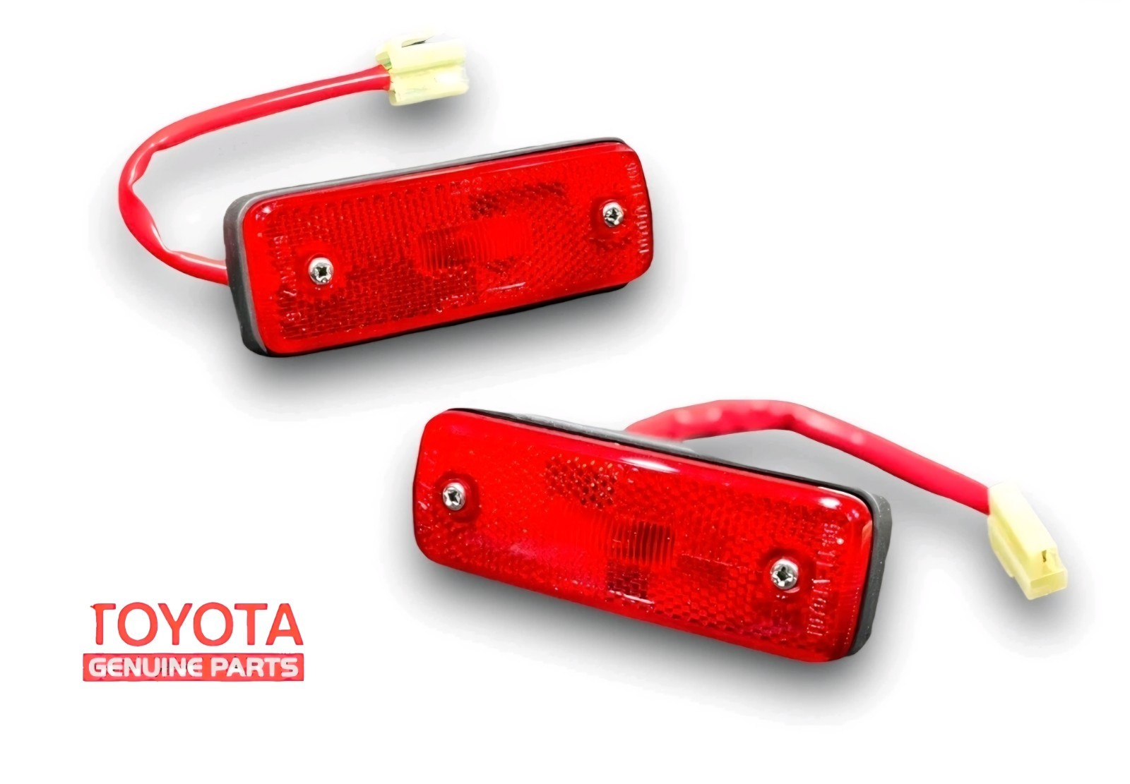 Toyota Land Cruiser FJ60 81-90 Rear Side Marker Light Set Genuine 81750-91255