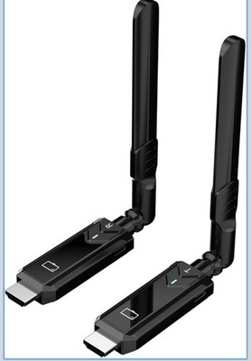 Pwaytek 1313 Feet 400M Wireless HDMI Transmitter & Receiver Adapter 4K Extender 
