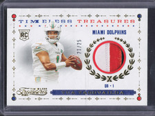 2020 Panini Chronicles Tua Tagovailoa Timeless Treasures Rookie Patch Gold /25 