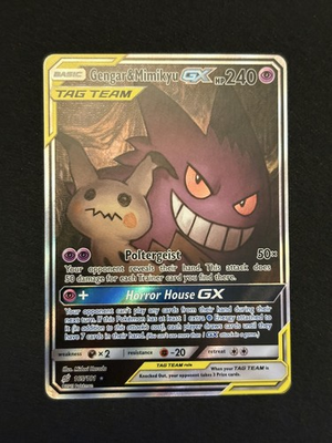 #ad Gengar amp; Mimikyu GX Alternate Art 165 181 Pokemon Sun Moon Team Up Tag Team NM！！ $76.88