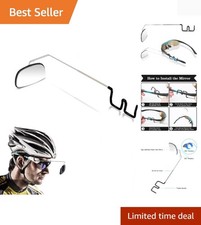 Durable 360  Adjustable Bicycle Mirror - Clear Vision for Cyclists, 1 Pack
