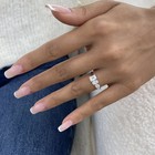 1.5ct Multishape Fashion Ring White Gold 14K Labcreated Diamond F/VS — photo 6