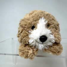FAO Schwarz Cockapoo Plush Adopt A Pet Brown White Dog Fluffy Cuddly Soft 13"