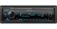 Kenwood KMM-BT332 Bluetooth USB AUX single DIN Media Car Stereo Receiver (No CD)