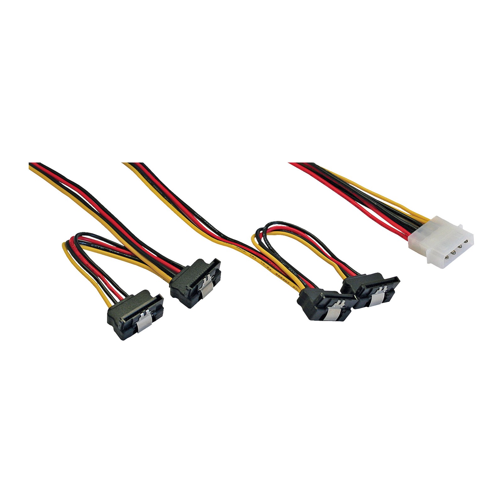 ITS Cavo di alimentazione a Y, da 1x 5,25� M a 4x SATA, con ling.,0,40+0,55m
