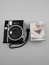 Fujifilm Instax Mini 40 Instant Camera Built-In Flash Black + Film - Tested Work