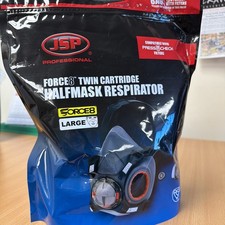 JSP Force8 Half Mask Respirator Includes Press To Check Filters - Large Size