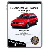 VW Passat 3A (93-97) 5 Gang Schaltgetriebe 02A Kupplung Reparaturleitfaden Ebook